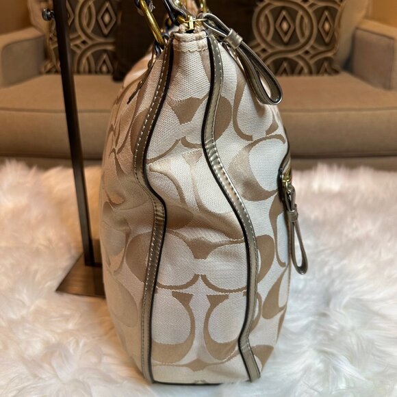 Coach Beige and Brown Tote Bag - Picture 3 of 10